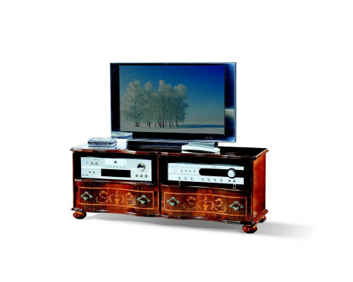Säitenaffer Lowboard RTV Schaf Fernsee Dësch Holz Italienesche Miwwelen Nei