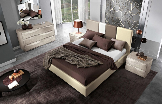 Set Kommode mat Spigel Kommoden Konsol Grupp Holz Schief Schlofkummer Modern