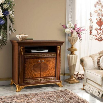 TV-Schaf Luxus Sideboard Kommode Wunnzëmmer Schaf Miwwelen Schief Regal Holz