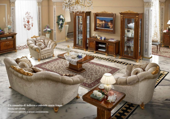 TV-Schaf Luxus Sideboard Kommode Wunnzëmmer Schaf Miwwelen Schief Regal Holz