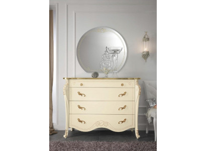 Kommod Beige Buffetschéiner Stil Holz Miwwelen Kommoden Nei Italienesch Miwweldesign