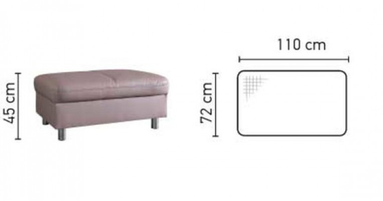 XXL Club Lounge Hocker Pufa Lieder Ottoman Designer Stoff Fousshocker Design