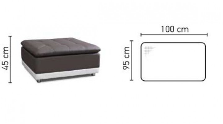 Lounge Hocker XXL Club Fouss-Hocker Ottomane Pufa Lieder Textil Ottoman