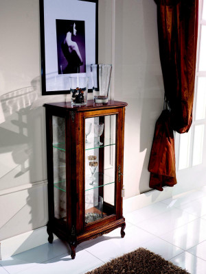 Design Miwwelen Italienesch Braun Vitrine Holz Luxus Schiefen Klassesch Anriichter