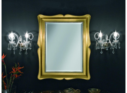 Spigel Miwwel Barock Klassesch Wandspigel Holz 85x105 Glas Kader Wand Gold