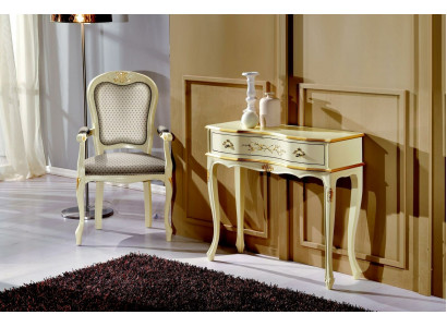 Braun Holz Italienesch Miwwelen Konsolendësch Miwwel Stil Barock Design Konsolen