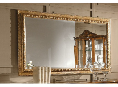 Gold Spigel Design Luxus XXL Wandspigel Holz Kader Barock Stil Italien Nei