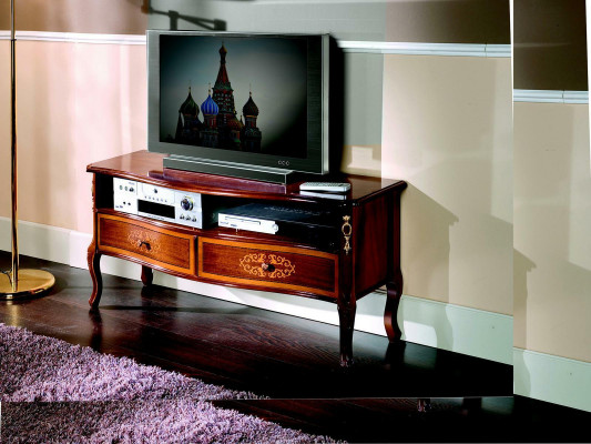 Sideboard TV Lowboard RTV Schaf Dësch Wunnzëmmer Holz Miwwelen Klassesch Nei