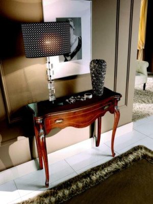 Holz Italienesch Miwwelen Konsolendësch Brong Miwwelen Stil Barock Design Miwwelen Nei