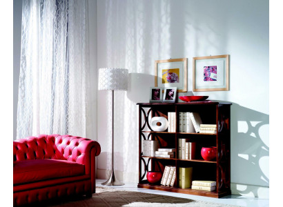 Designer Luxus Schiefertafel Bicherregal a Braun, Klassescht Holz, Italienesch.