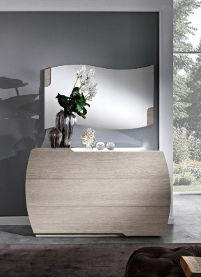 Kommode mat Spigel Garnitur Kommoden Holz Grupp Schlofzëmmer Modern Set Nei