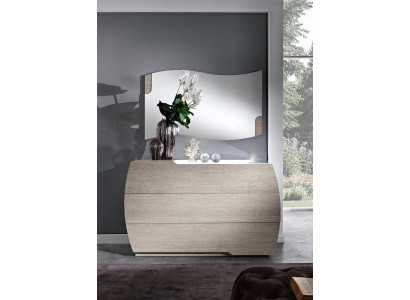 Kommode mat Spigel Garnitur Kommoden Holz Grupp Schlofzëmmer Modern Set Nei