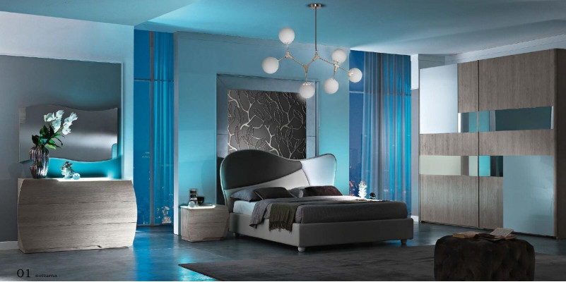 Kommode mat Spigel Garnitur Kommoden Holz Grupp Schlofzëmmer Modern Set Nei