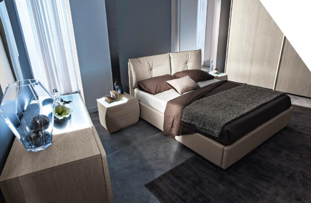 Bett Duebelbetter Miwwelen Ariichtung Bettrahmen Schlofzëmmer Modern Luxus Nei