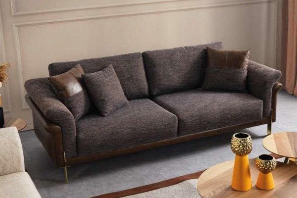Canapé 3 Sëtz Geréi Wunnzëmmer Klassesch Design Elegant Stil 230cm
