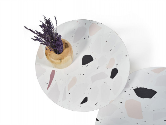 Couchtischen Niewentischen Design Wunnzëmmer 3 Stéck Italieneschen Stil