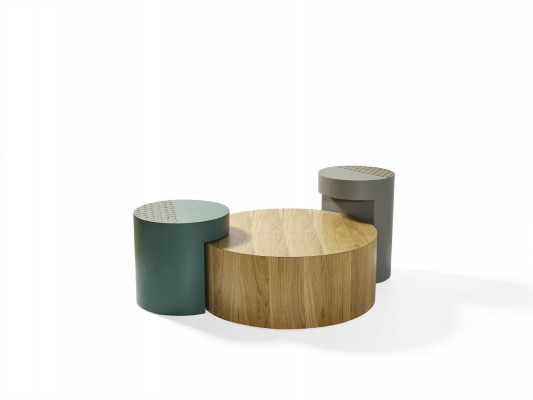 Kaffisdësch Niewendëscher Couchdëscher Ronn Dëscher Braun Luxus Dësch 3tlg