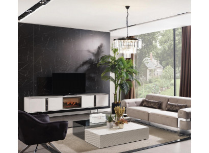 Sofagarnitur 31 Sëtz 2x Couchtisch Säitentisch Designer Polster 5 Stéck.