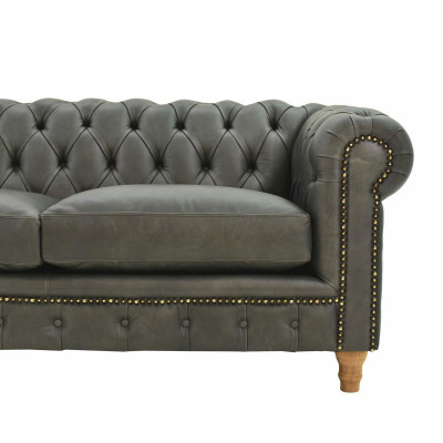 Design Lieder Canapé - Chesterfield Polster dräisëtzer 240 cm Nei