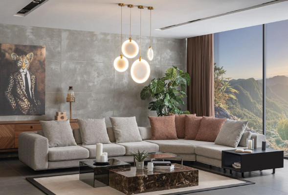 Wunnlandschaft Canapé Eckcouch Design Miwwel Zofa L-Form Neien Stil Modern