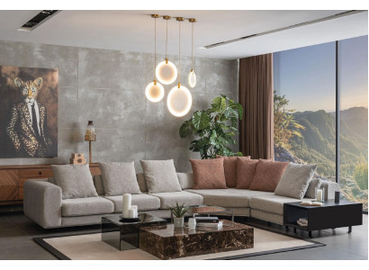 Wunnlandschaft Canapé Eckcouch Design Miwwel Zofa L-Form Neien Stil Modern