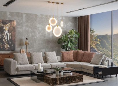 Wunnlandschaft Canapé Eckcouch Design Miwwel Zofa L-Form Neien Stil Modern