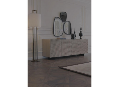 Wunnzëmmer Spigel Kommod Schaf Edele Design Luxus 2-Stéck. nei Beige