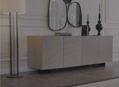 Wunnzëmmer Spigel Kommod Schaf Edele Design Luxus 2-Stéck. nei Beige