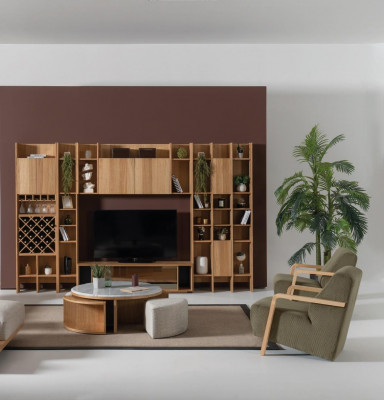 Wunnzëmmer Dësch Dësch Design Miwwelen Luxus Ariichtung Modern