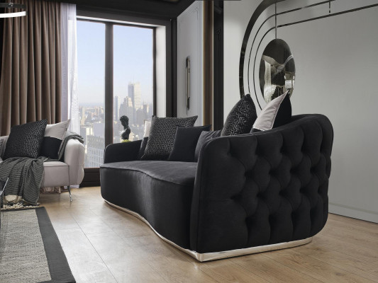 Sofagarnitur 431 Sëtzer Couchtisch Wunnzëmmer Set 4tlg.wäiss nei Modern