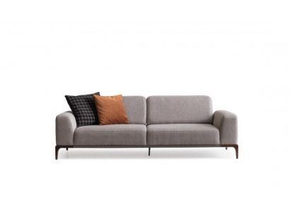 Wunnzëmmer Canapé 3 Sëtz Design Stil Miwwelen Modern Sofas gro