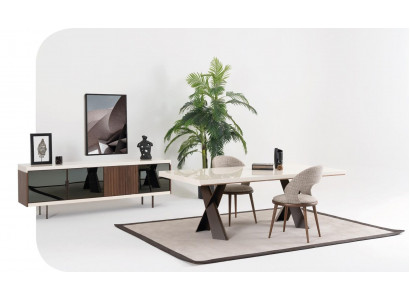 Iessdësch 4x Still Sideboard Grupp Iesszëmmer Garnitur 6tlg. Set Miwwelen