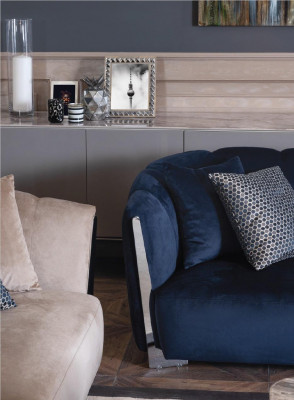 Sofagarnitur 4+1 Sëtz Couchtisch Sofa Sessel Sëtz Luxus Set 3 Stéck nei