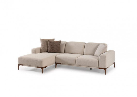 Wunnzëmmer Eckcouch L-Form Couch Polsterung Luxus Stil Couchen Design