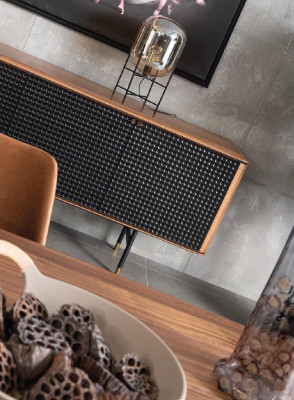 Wunnzëmmer Kredenz brongen Luxus Stil modernen Holz Sideboard Loft 228cm