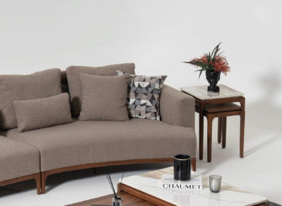 Wunnzëmmer 2x Couchdësch Dësch Luxus Design Miwwelen Braune Dëscher 2tlg.
