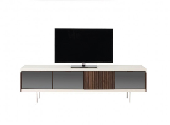 Lowboard RTV Regal Sideboard RTV Design Luxus Holz Wäiss Miwwelen 225cm