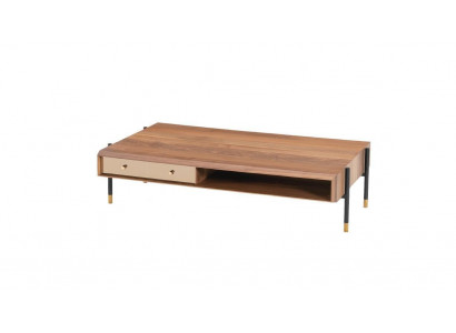 Couchtisch Wunnzëmmer Holz Luxus Design Holztische Nei brong Kaffisdësch
