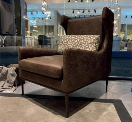 Wunnzëmmer Fotell Sëtz Modernen Design Braun Stil Modern Luxus Nei