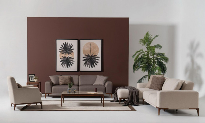 Design Sofa Sëtzfauteuil Canapé Polster Luxus Textil Canapéë 1 Sëtz nei gro.
