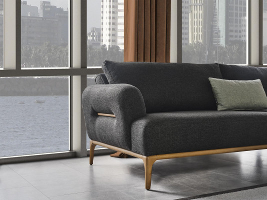 Sofagarnitur Sofa Sessel 321-Sëtzer Stoff Luxus Gro Sofae Wunnzëmmer