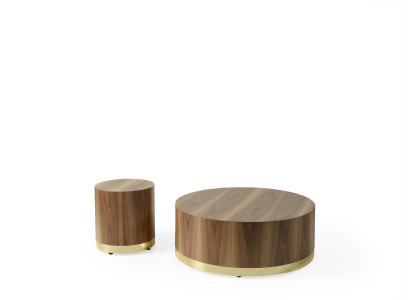 Couchtisch Dësch Säitendësch Wunnzëmmertësch Holz Dëscher Säitendësch Ronn