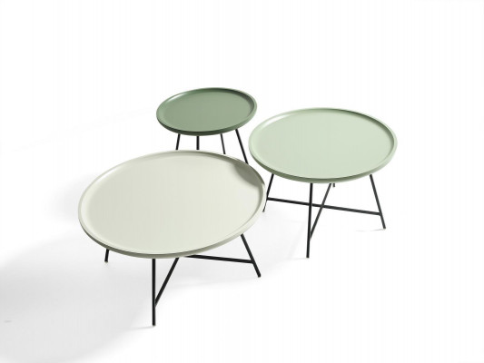 Couchtisch Holz Set 3-tësch. Kaffisdësch Designer Dësch Wunnzëmmerdësch