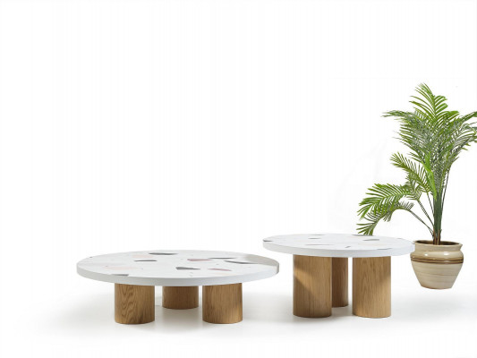 Couchtisch Kaffisdësch Design Dësch Wunnzëmmerdësch Miwwelen Holzdëscher