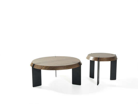 Ronn Bäizelltëscher Luxus Design Brong Dësch Kaffisdësch Wunnzëmmer Nei