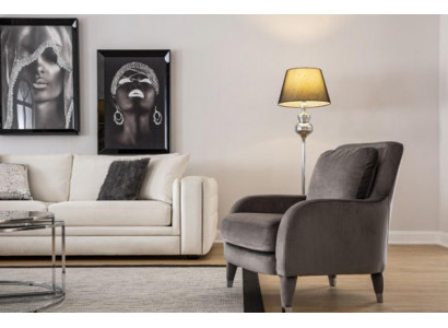 Sessal Eensëtzer Luxus Polster Miwwelen Wunnzëmmer Brong Sessal Textil Lounge Neit