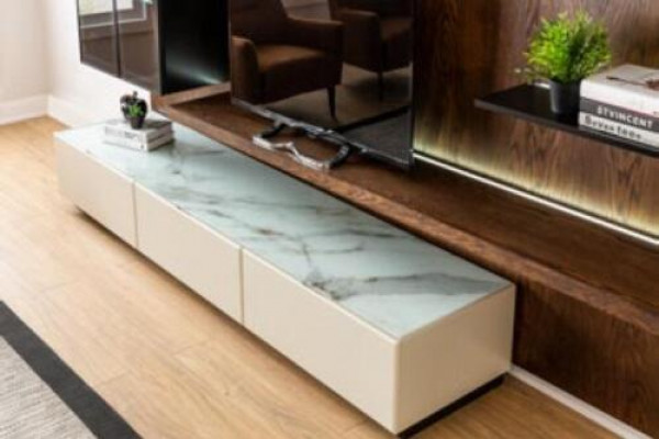 Luxus Wunnwand Schaf Regal Wunnzëmmer Vitrin Wunnwänn Holz Design