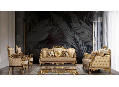 Goldfaarweg Sofagarnitur Barock Rokoko Set Komplett Couch Sofa 5 Stéck. Nei