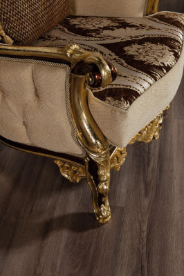 Goldfaarweg Sofagarnitur Barock Rokoko Set Komplett Couch Sofa 5 Stéck. Nei