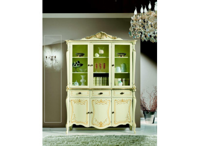 Vitrin Italienesch Luxus Stil Wunnzëmmer Miwwelen Schaf Barock Rokoko Stil Holz Neien